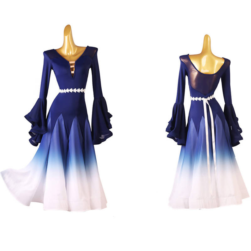 Ballroom Dance Dresses Waltz Ballroom Dress gradient color MQ322