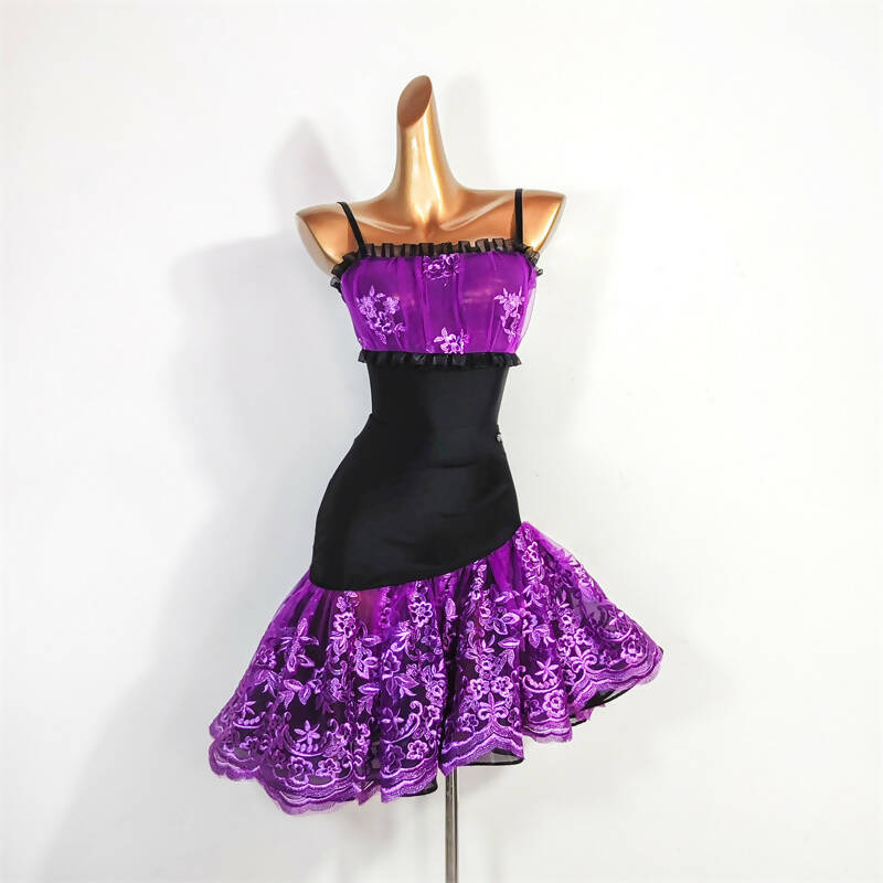 Chic Orchid Two Pieces Dance Outfit | ADL100Dance Dressing