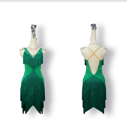 Latin Dance Dress | Custom - Made | QY45