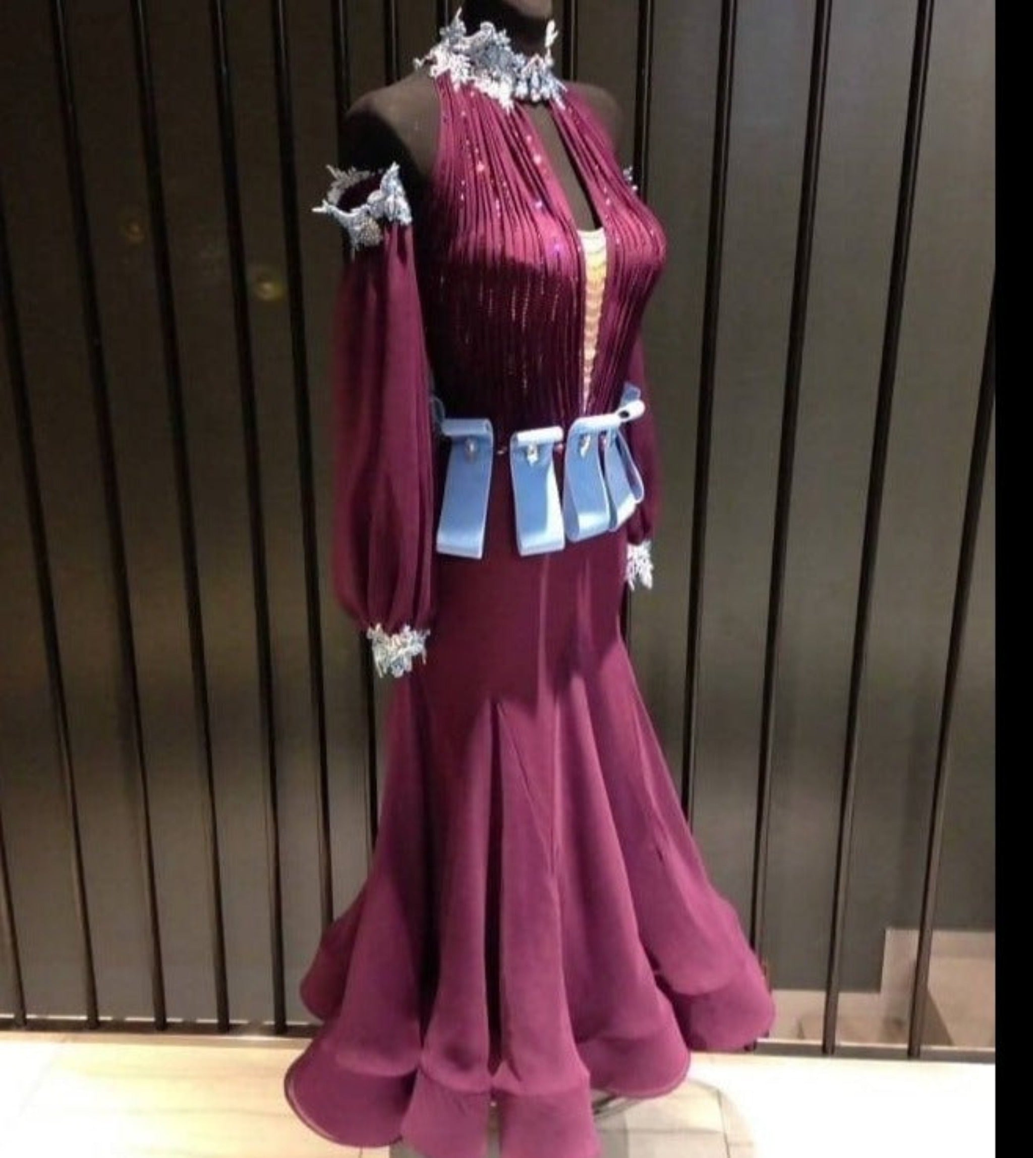DLK Purple Sponsored Ballroom Dress