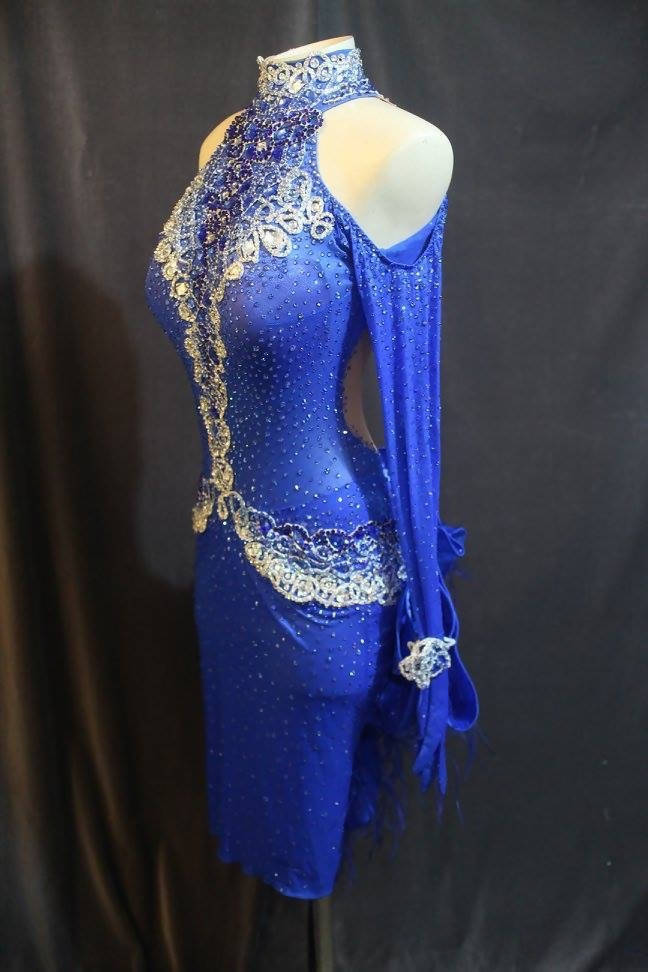 Royal blue Latin dress