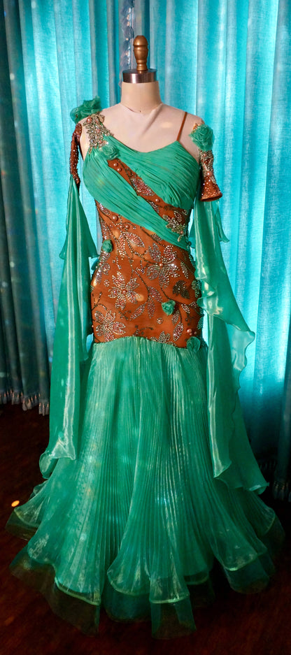 Dore Designs Green Ballroom Dress