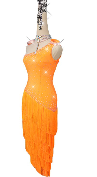 Latin Dance Dress | Custom - Made | QY50