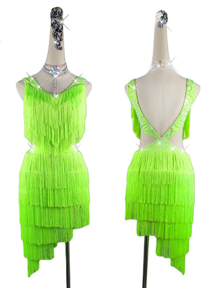 Latin Dance Dress | Custom - Made | QY53