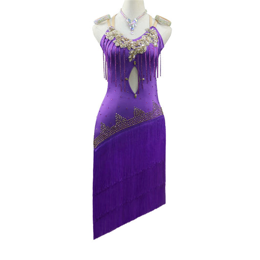 Latin Dance Dress | Custom - Made | QY30