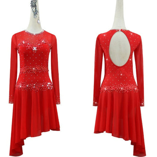 Latin Dance Dress | Custom - Made |QY22