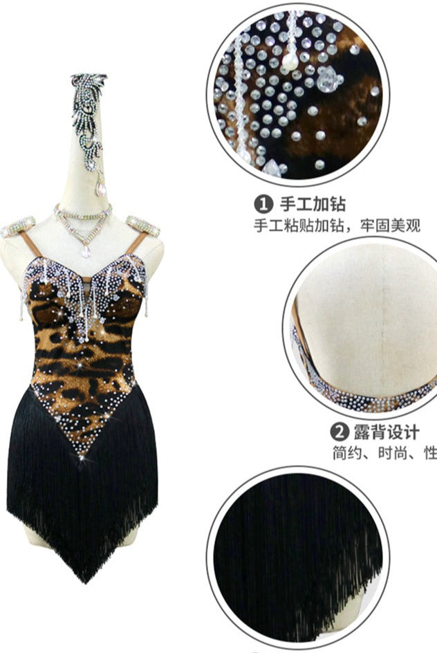 Latin Dance Dress | Custom - Made | QY41