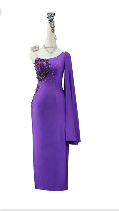 Latin Dance Dress | Custom - Made | QY29