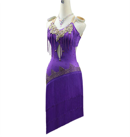 Latin Dance Dress | Custom - Made | QY30