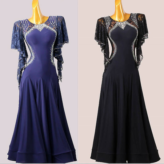 Elegant Euphoria Dress | Blue/Black | LXT895