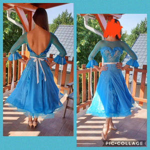 Enchanting Blue Grace Ballroom Dress, standard dress for sale, ballroom dresses, standard dresses for sale, smooth dresses