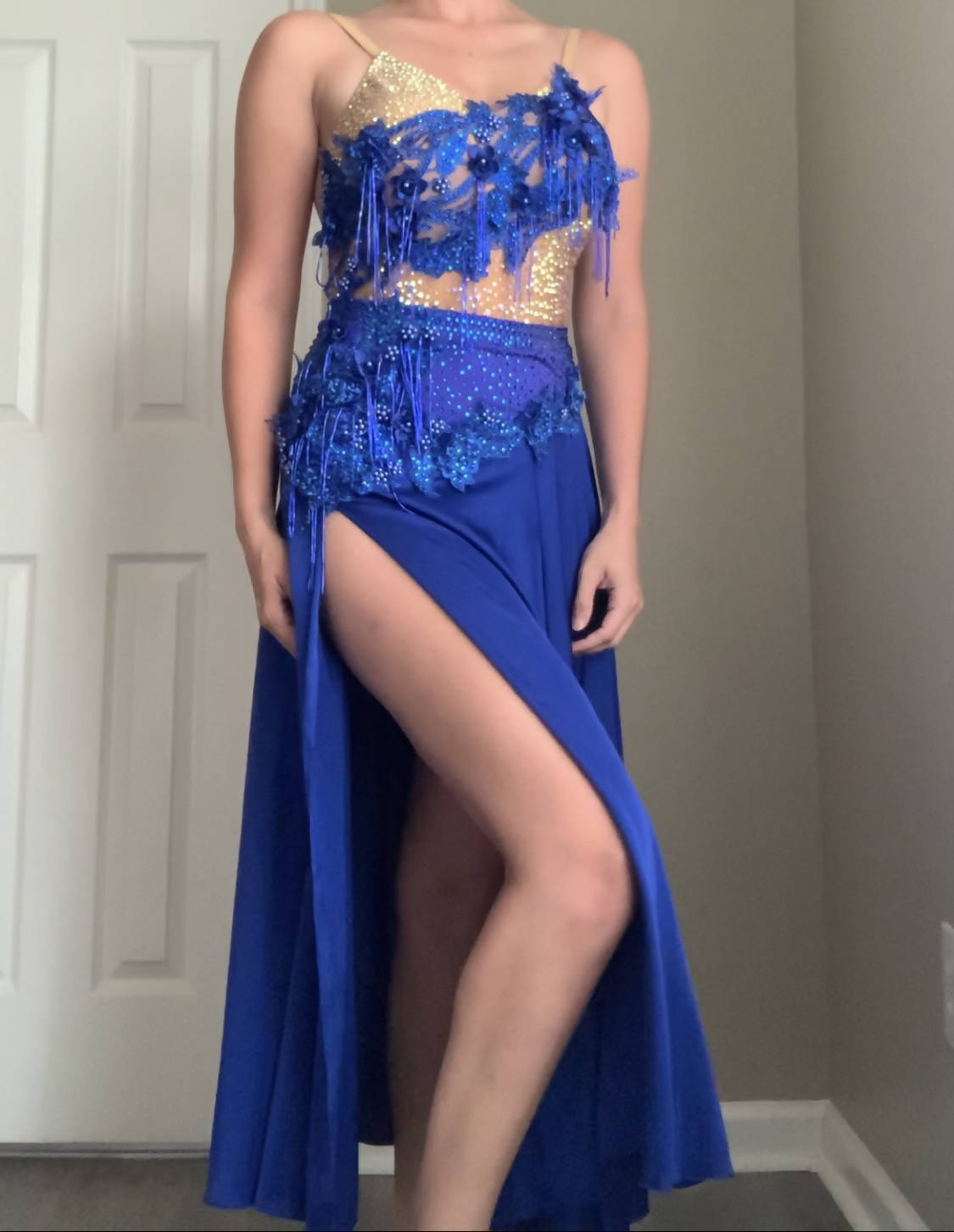 Blue Convertible Latin/Smooth Dress