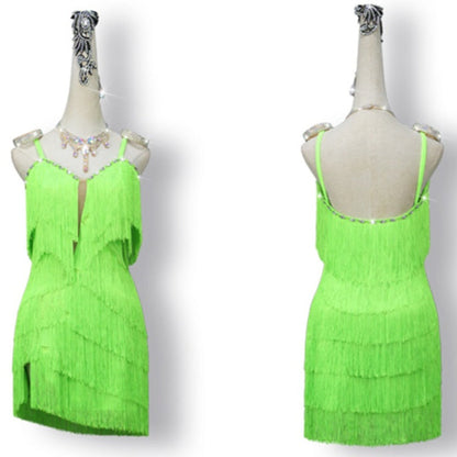Latin Dance Dress | Custom - Made | QY48