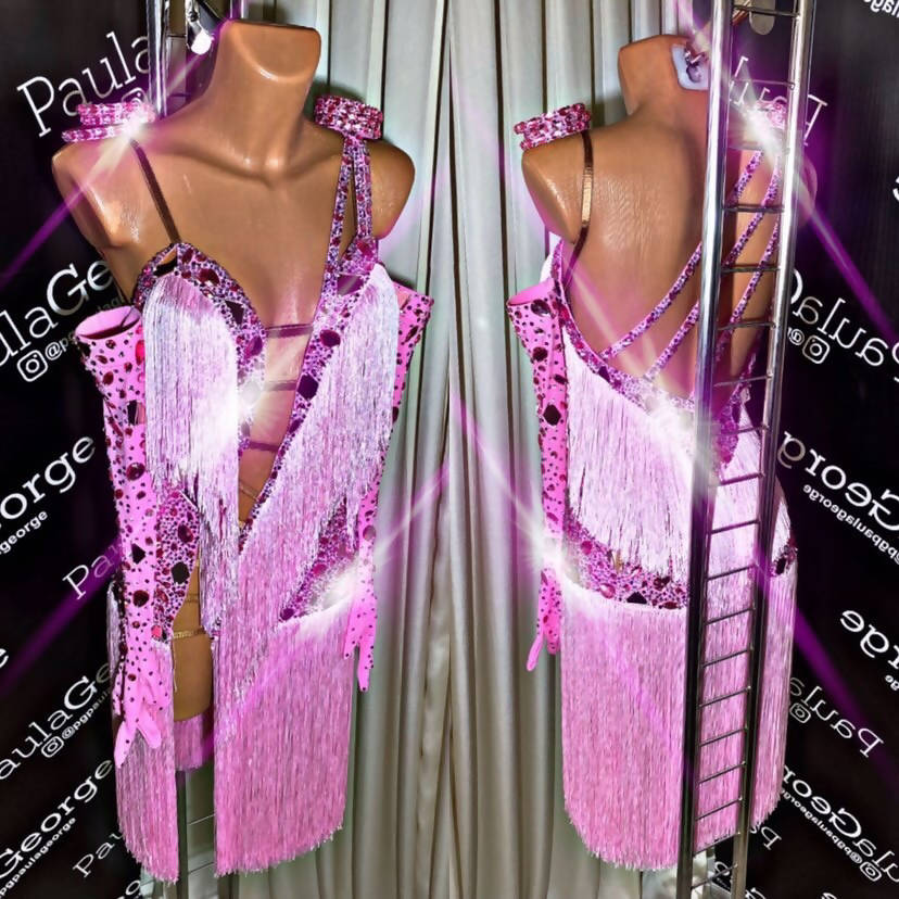 Paula George Pink Latin Dress