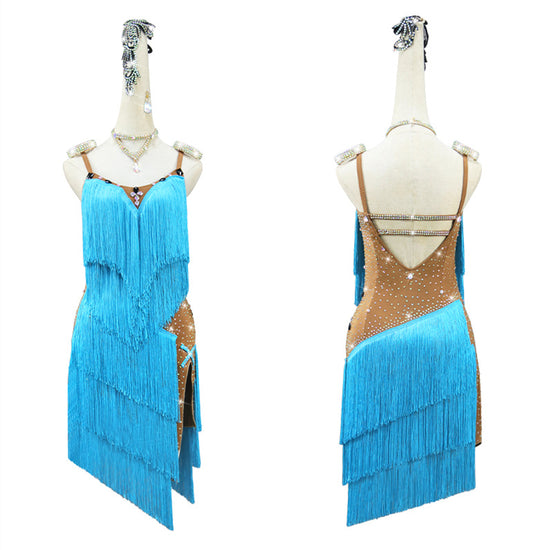 Latin Dance Dress | Custom - Made | QY47