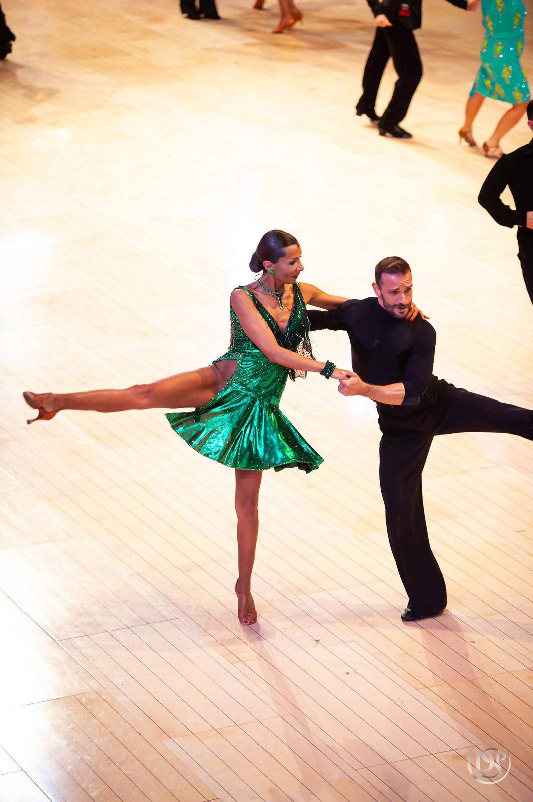 Metallic Emerald Green Latin Dress | DanceDressing Metallic Emerald Green Latin Dress | DanceDressing