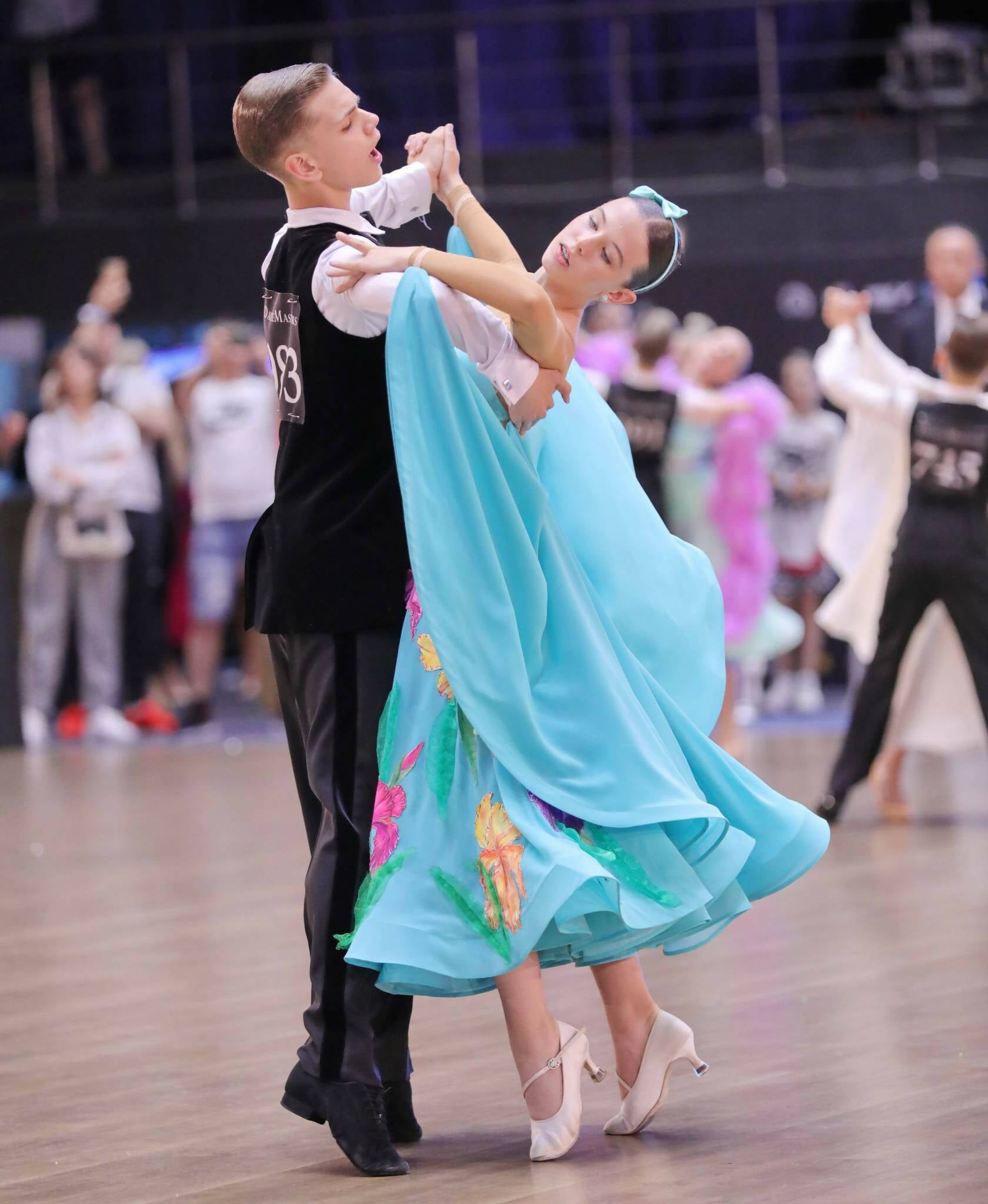 Outstanding Blue Junior Ballroom & Latin DressDance Dressing Outstanding Blue Junior Ballroom & Latin DressDance Dressing