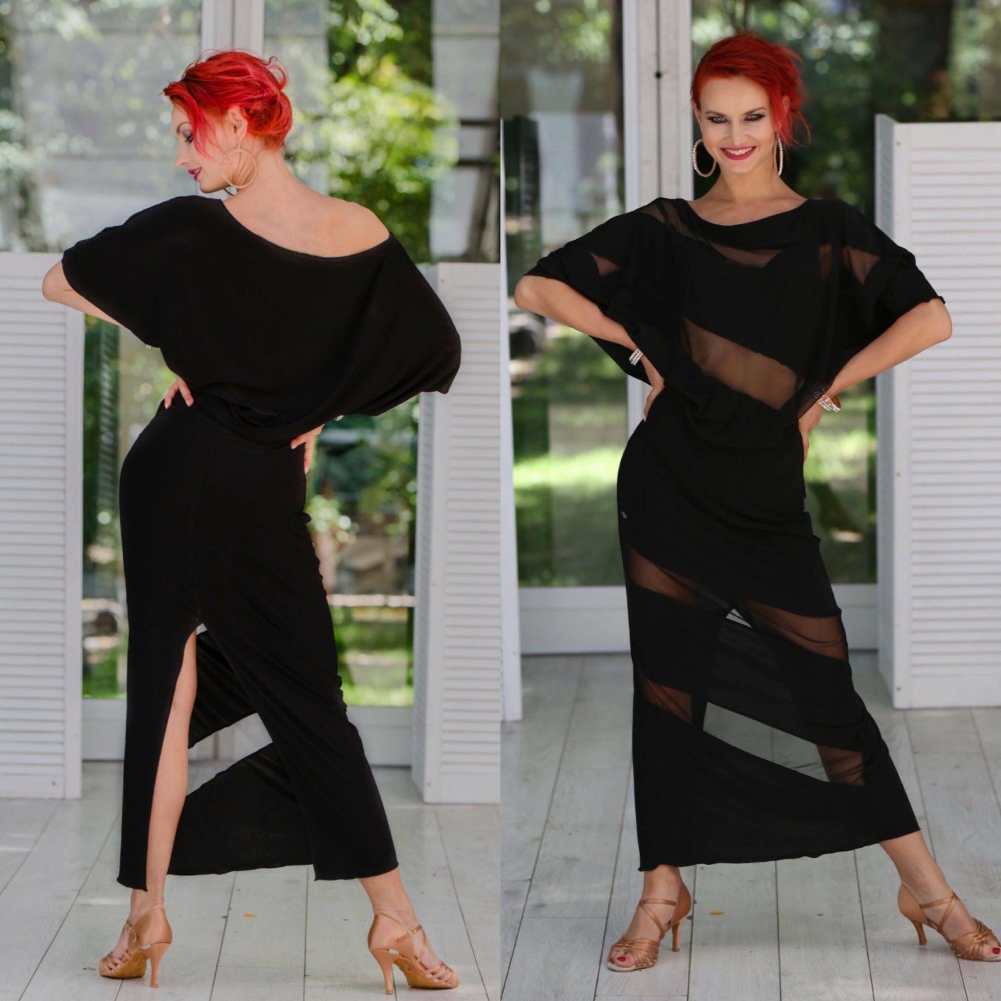 Practice Latin DRess with see through material