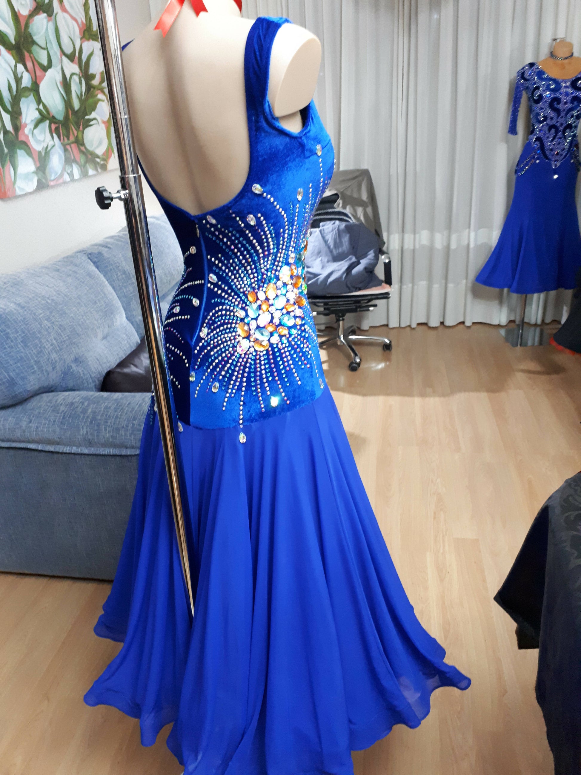 Sapphire Serenade Ballroom Dress | Standard Collection DDressing | The Dance Dressing Shop Sapphire Serenade Ballroom Dress | Standard Collection DDressing | The Dance Dressing Shop