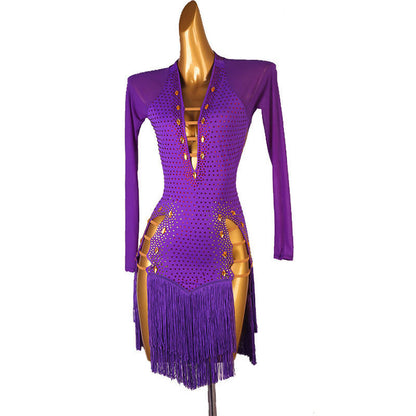 Purple Latin dress