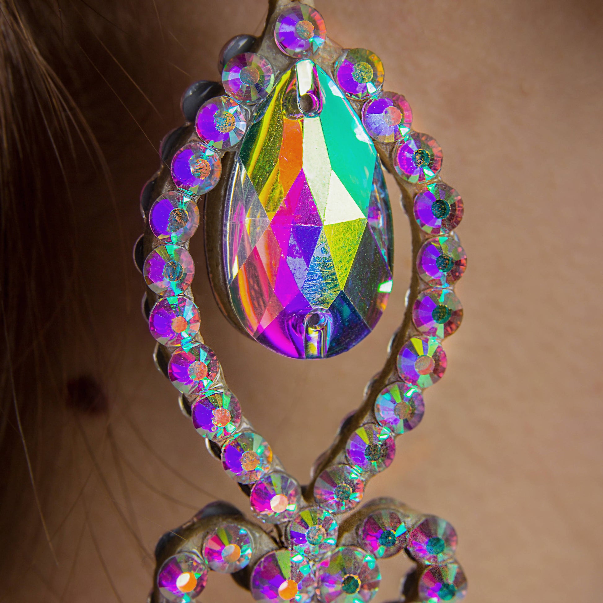 New Crystal Rhinestones Earrings (ballroom, earrings for sale)