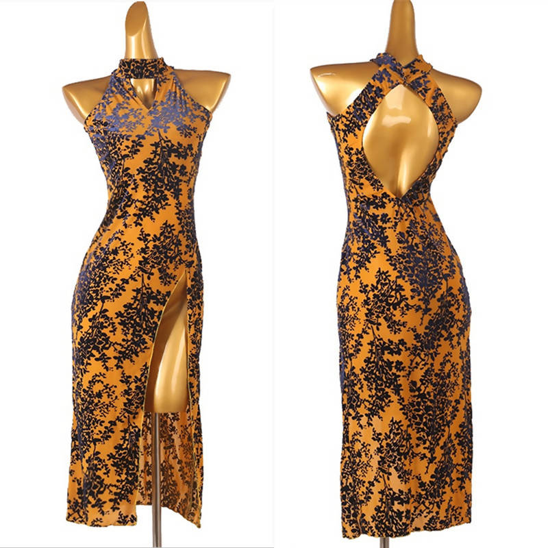 Leafy Radiance | Yellow/Blue | LQ227Dance Dressing