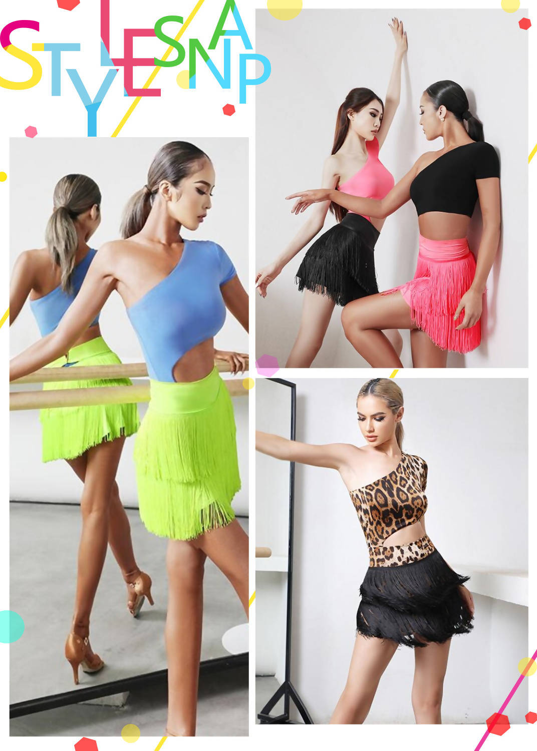 Tassel Appeal Skirt | Pink/Black/Yellow/Leopard | 2137