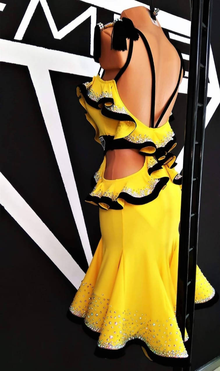 Yellow & Black Rhythm Dress