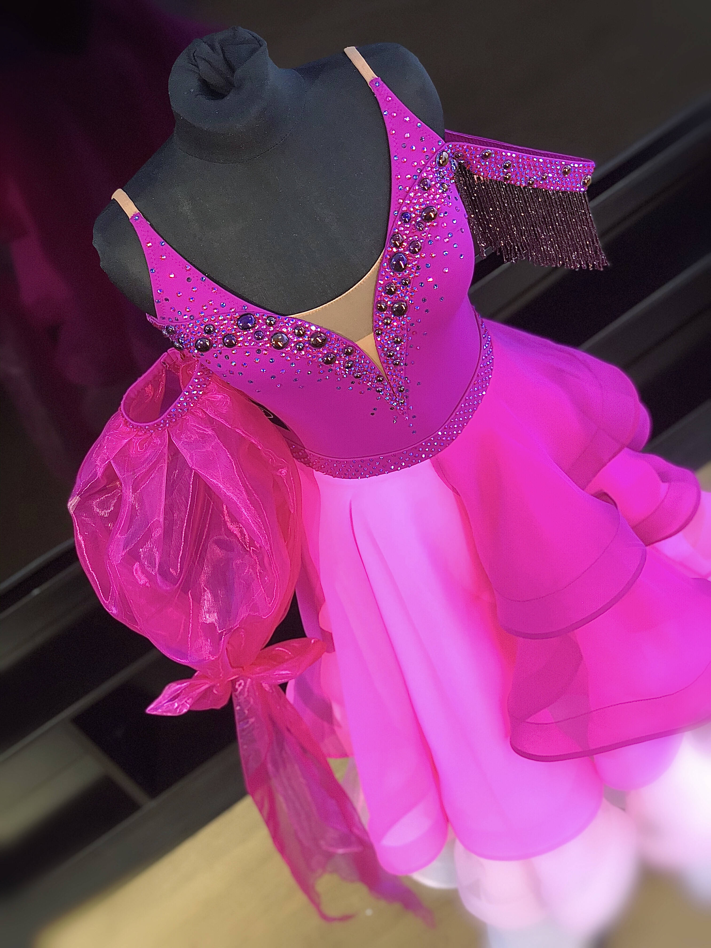 Pink Degrade Standard Ballroom Dress (ballroom dresses for sale, standard, modern, smooth) - DDressing