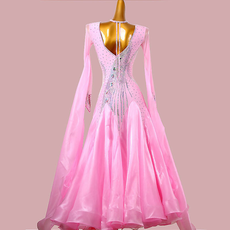 Delicate Light Pink Ballroom Dress | MD1263