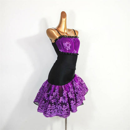 Chic Orchid Two Pieces Dance Outfit | ADL100Dance Dressing