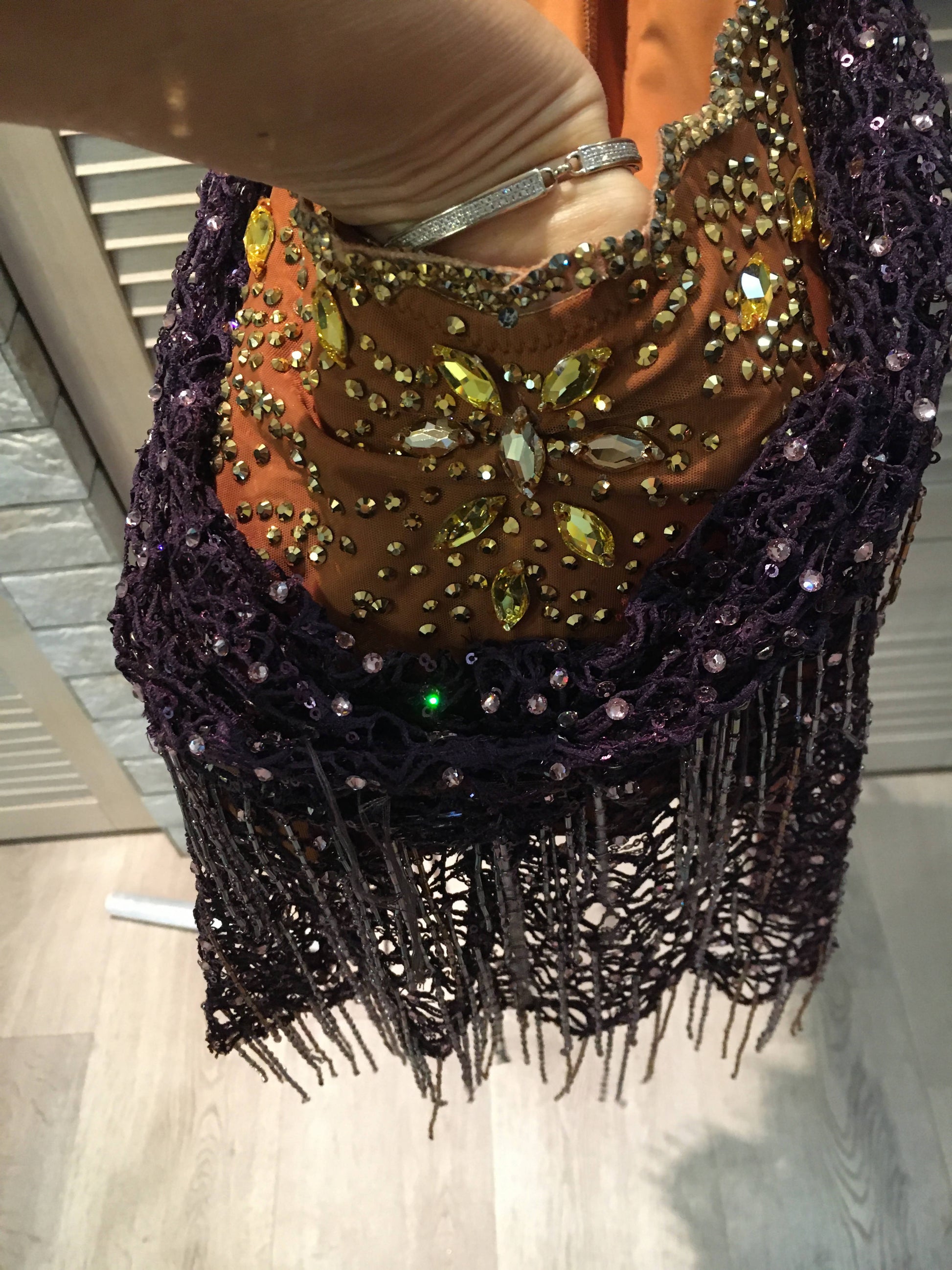 Violet Latin Dress Full of Fringe (ballroom dresses for sale, latin, dancesport, rhythm)