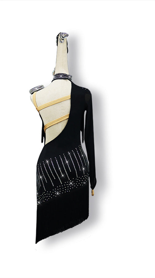 Latin Dance Dress | Custom - Made | QY28
