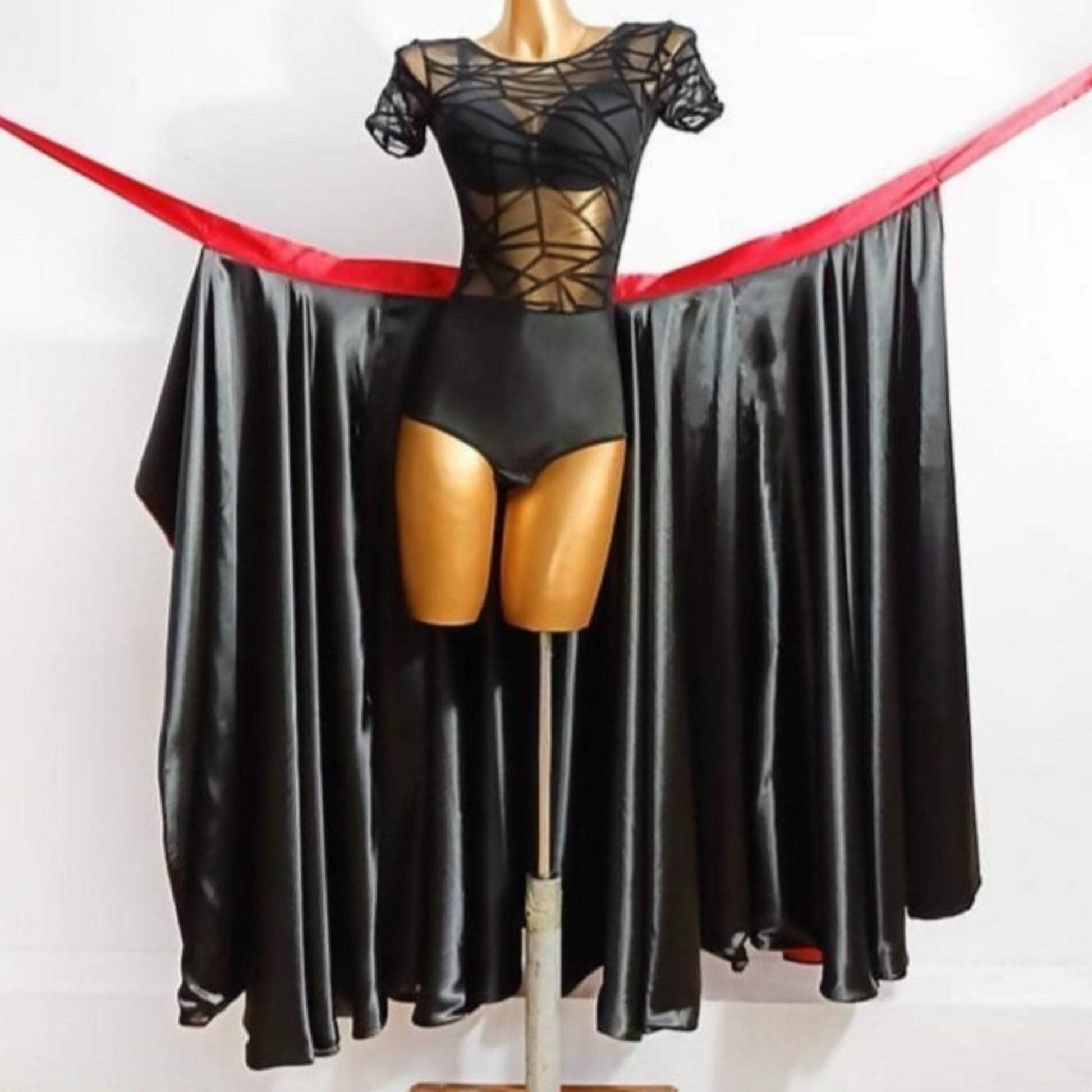 red and black dance dress Red & Black Latin Dancewear Paso Doble Set