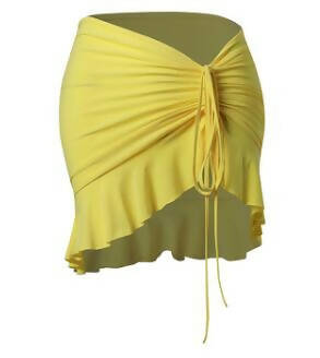 Yellow dance practice skirt