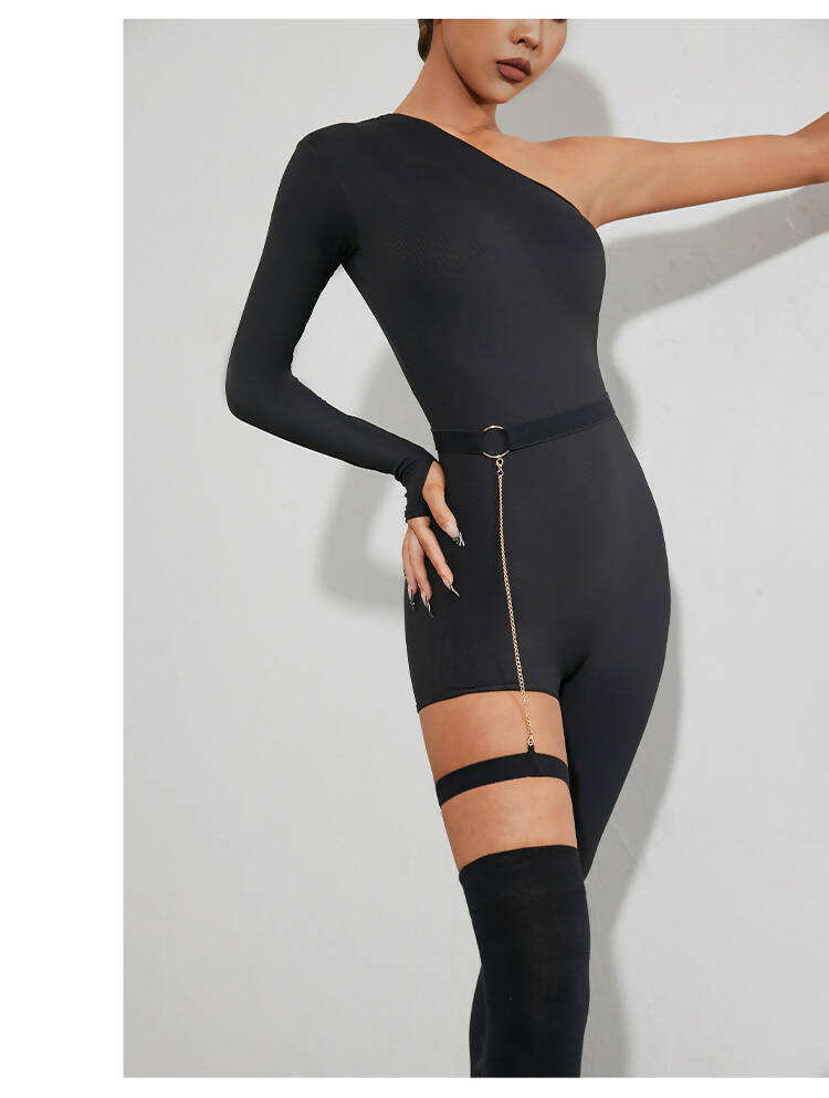 New Black Latin Dancewear Jumpsuit | 2258Dance Dressing