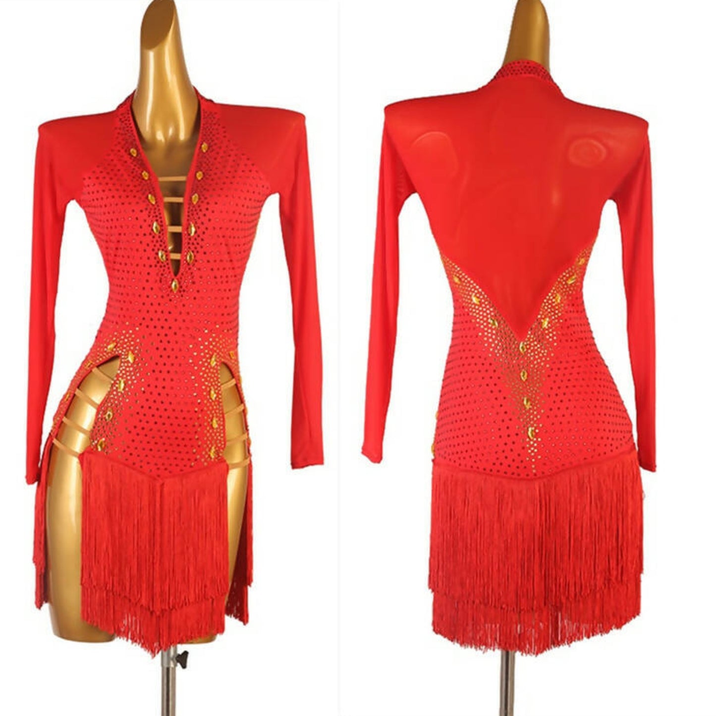 Red Latin dress