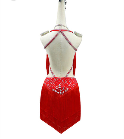 Latin Dance Dress | Custom - Made | QY26