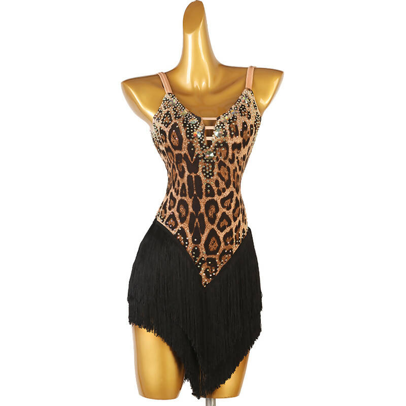 Leopard dance dress