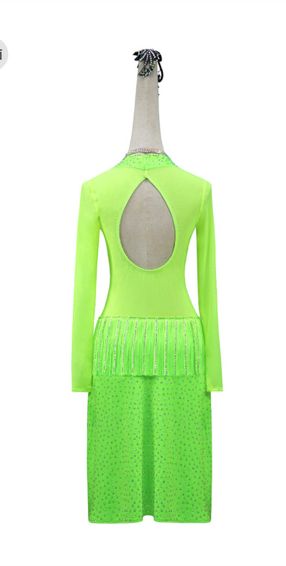 Latin Dance Dress | Custom - Made | QY49