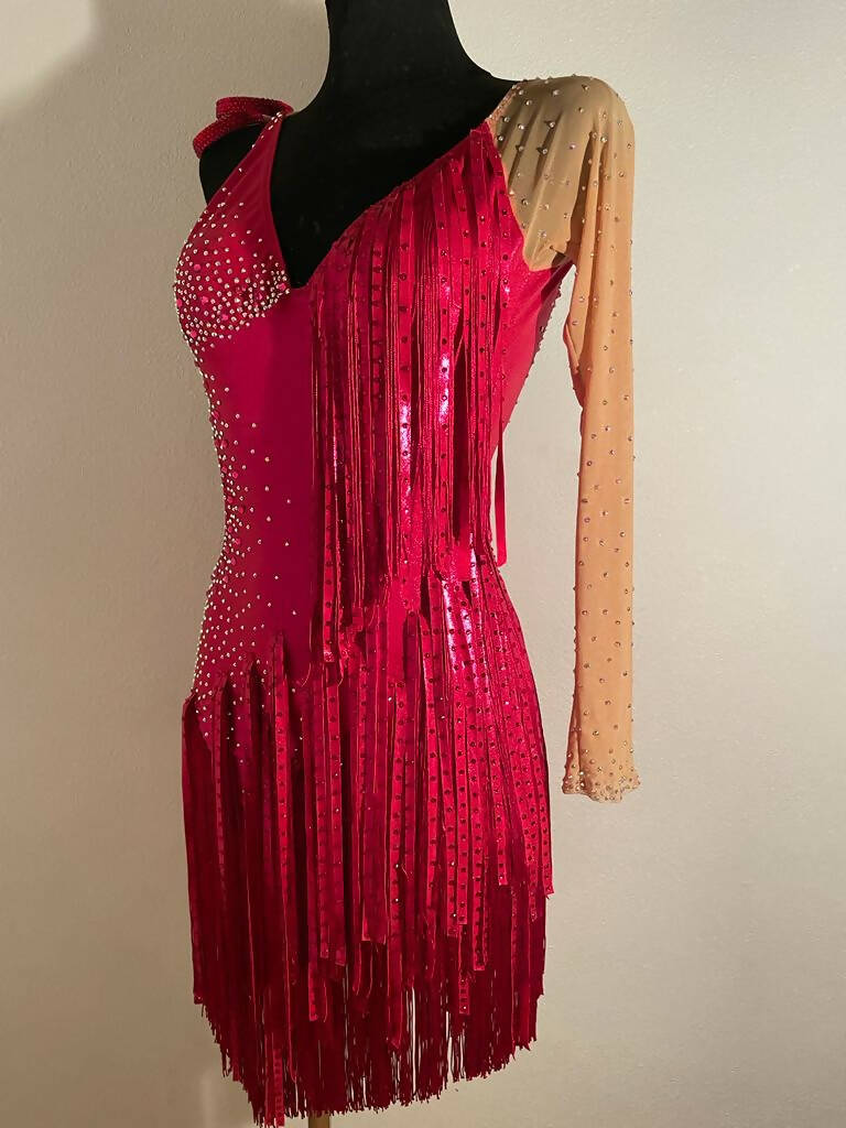 Entrancing Rouge Latin Dress