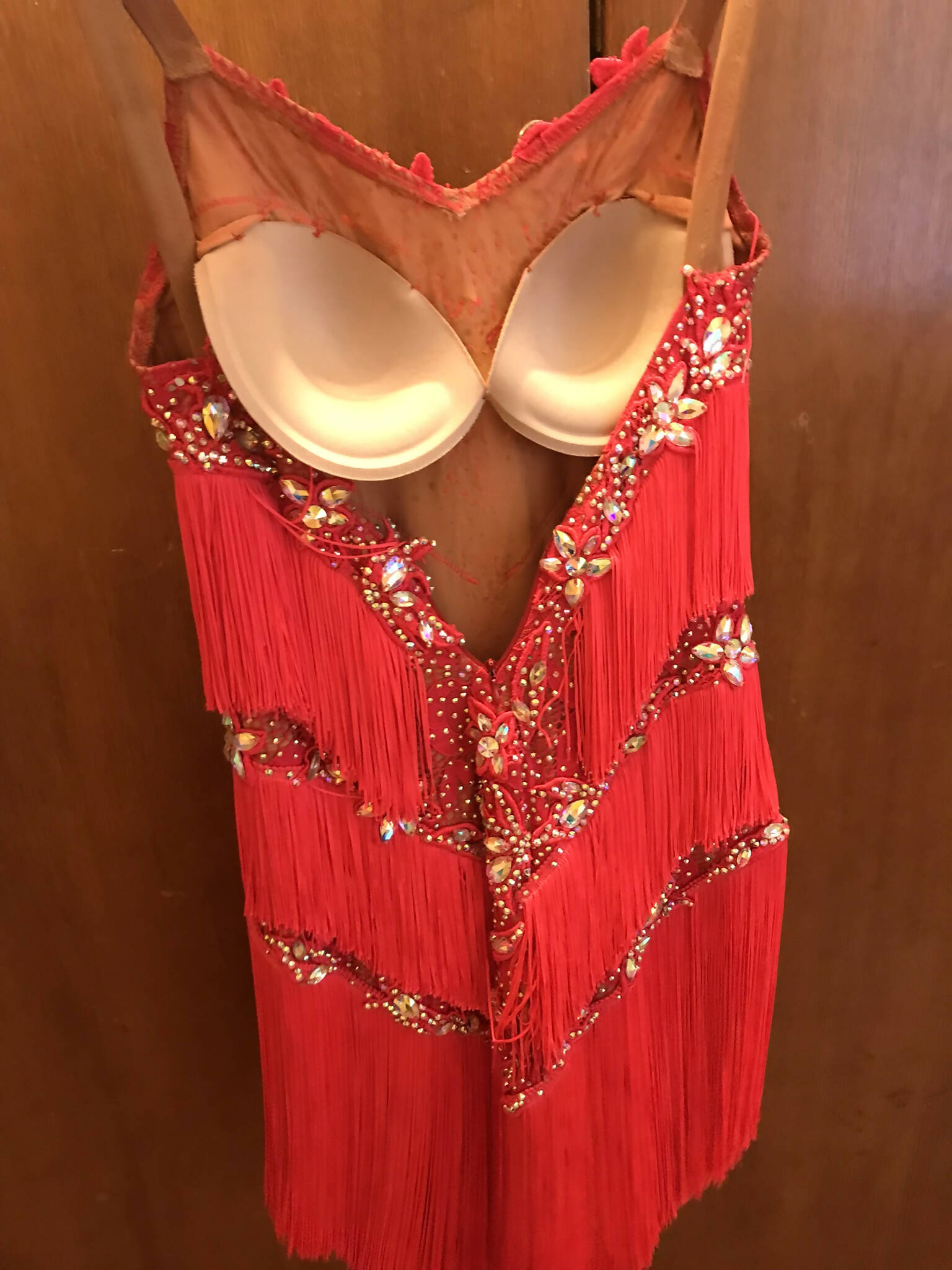 Junior 2/Youth Pink Latin Dress, latin dress for sale, rhythm dresses
