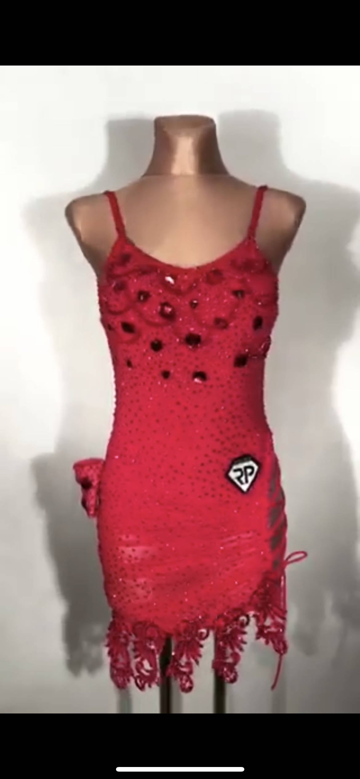 Elegant Red Latin RP Dress