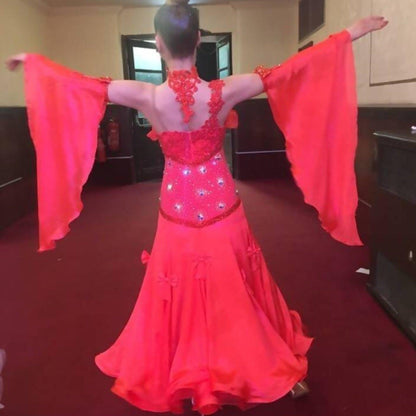 Scarlet Symphony Ballroom dress