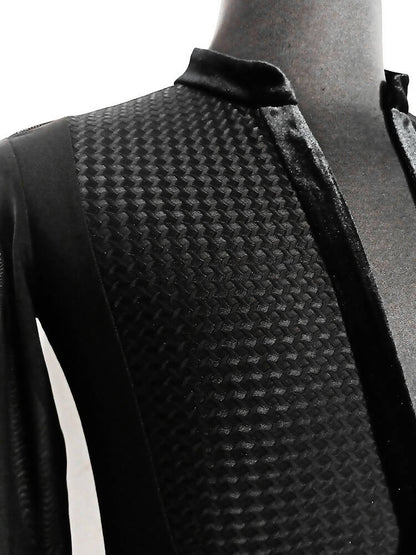 Men Latin Shirt with Black Velvet Details | ALW51