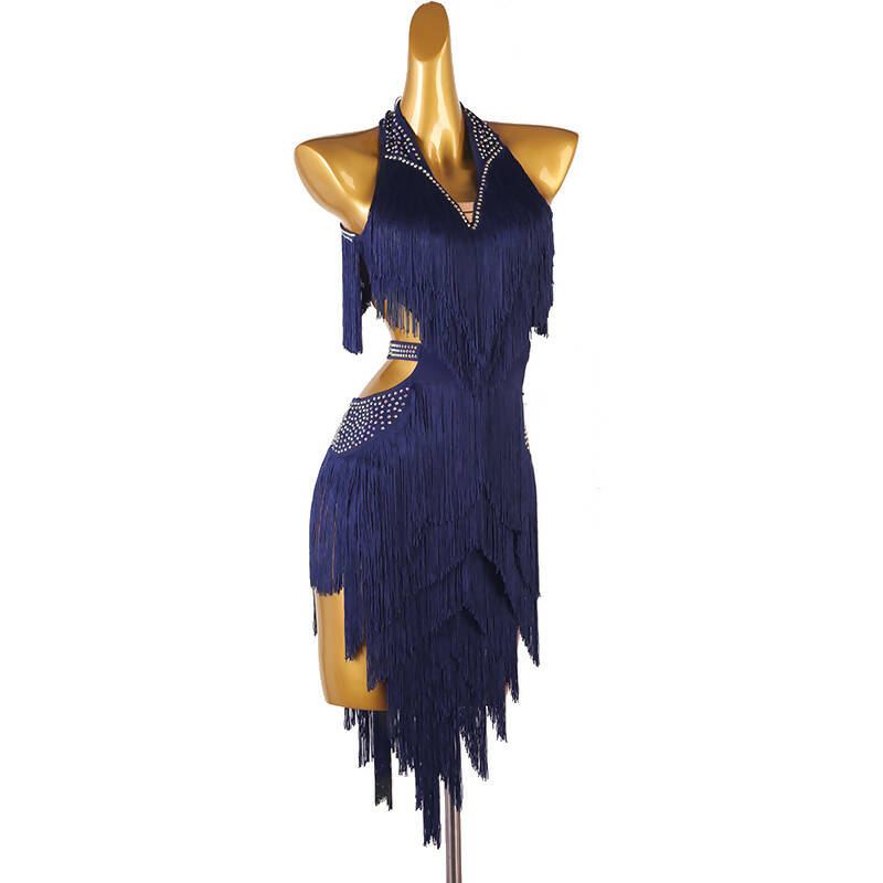 Latin Dance Dress Royal Blue Tassel Dress Chromatic Cascade Fringed Latin Dance Dress Red/Blue/Purple/Green/Ye Customize Purple Latin Dance Dress Royal Blue Tassel Dress Chromatic Cascade Fringed Latin Dance Dress Red/Blue/Purple/Green/Ye Customize Purple