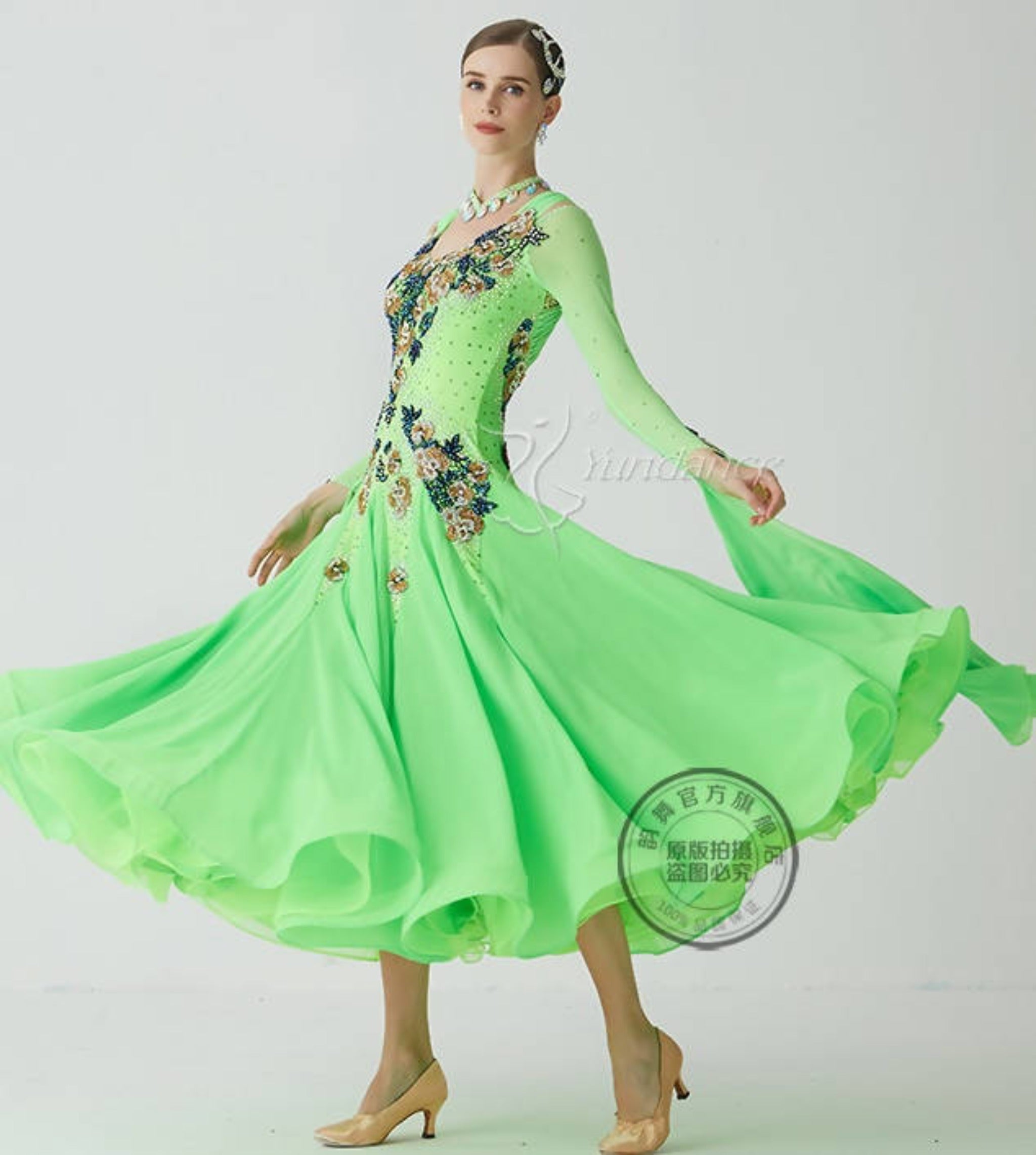 Lace & Grace Custom Ballroom Competition Dress, ballroom dress for sale, smooth dresses