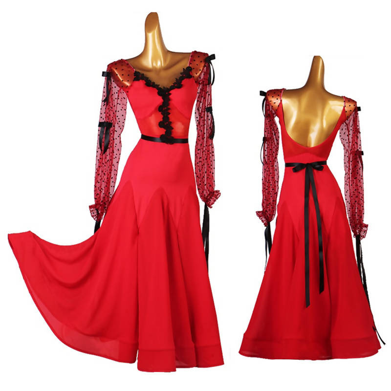 Red ballroom dress