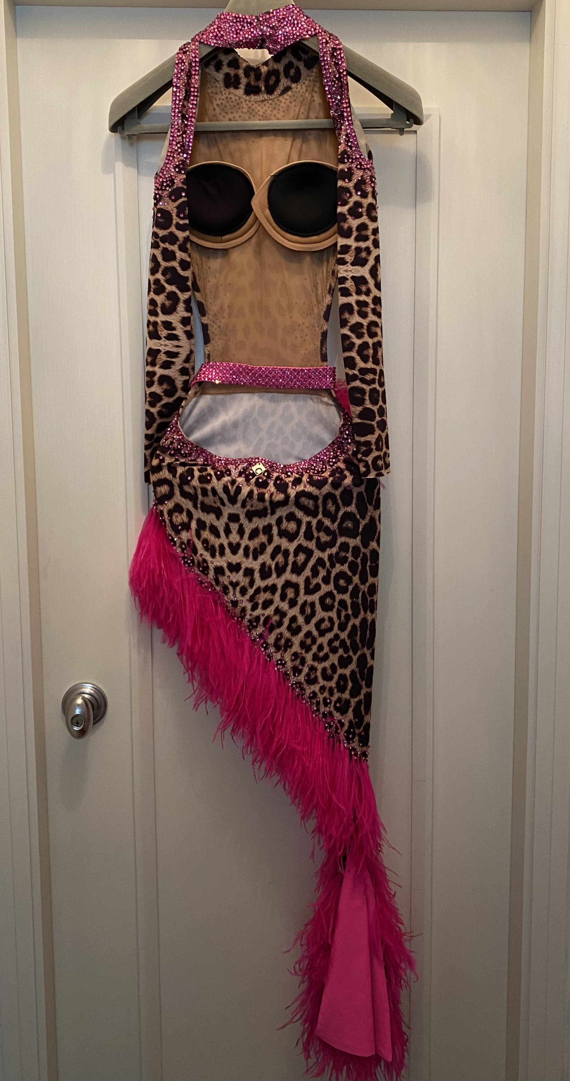 Leopard Print Latin Dress (latin dress for sale, latin, dancesport, rhythm)