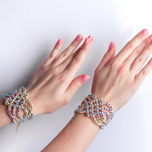 Hand Made Professional Crystal Rhinestones Bracelets